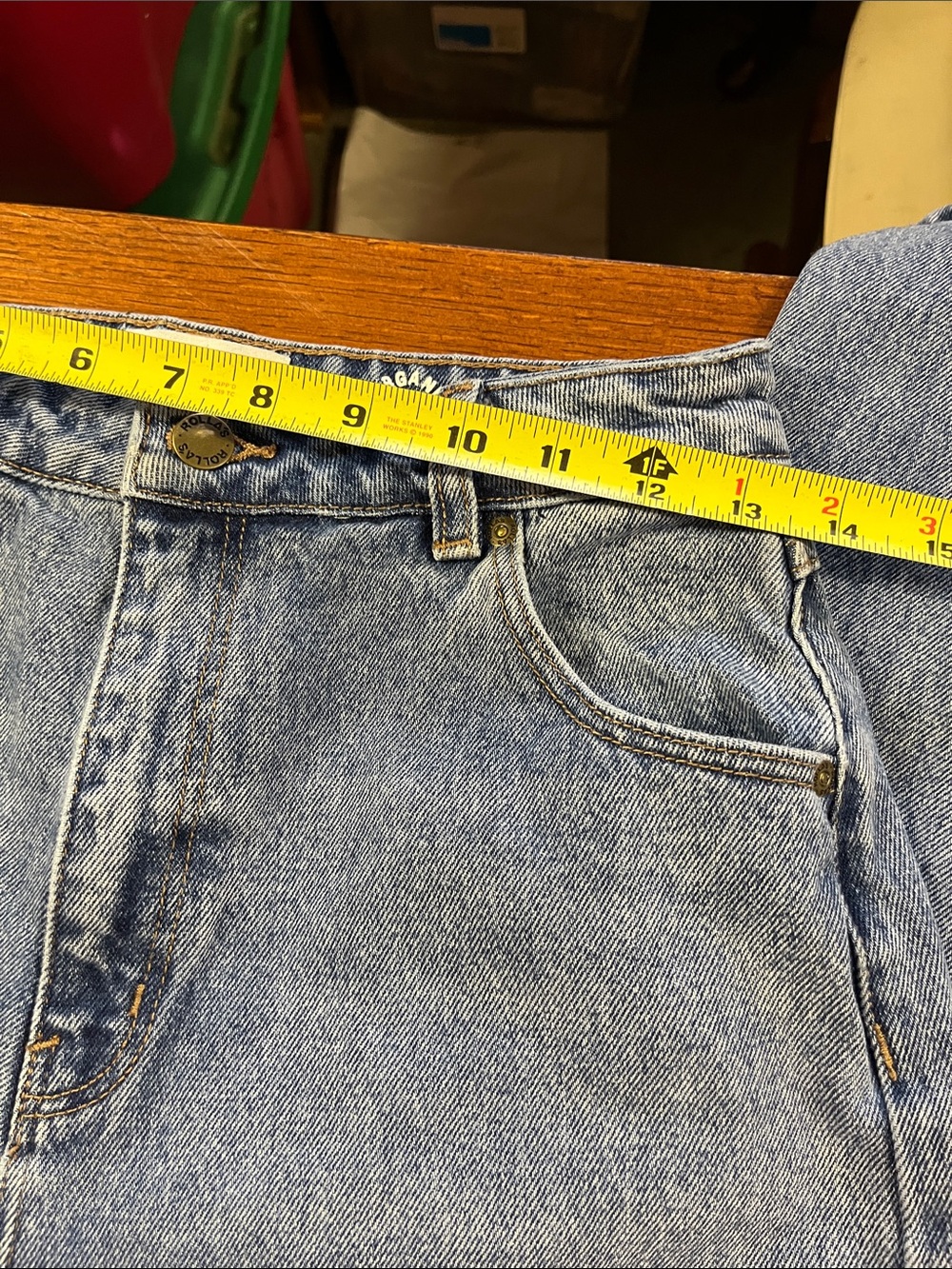 ROLLA'S Super High-Rise 80’s Ballon Leg Jeans in Light Blue Wash size 27 - Picture 5 of 7